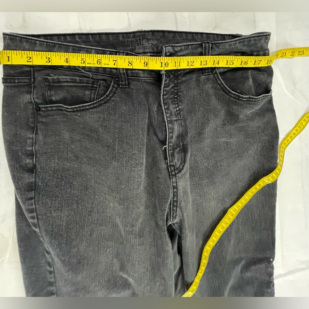 Dark gray denim jeans